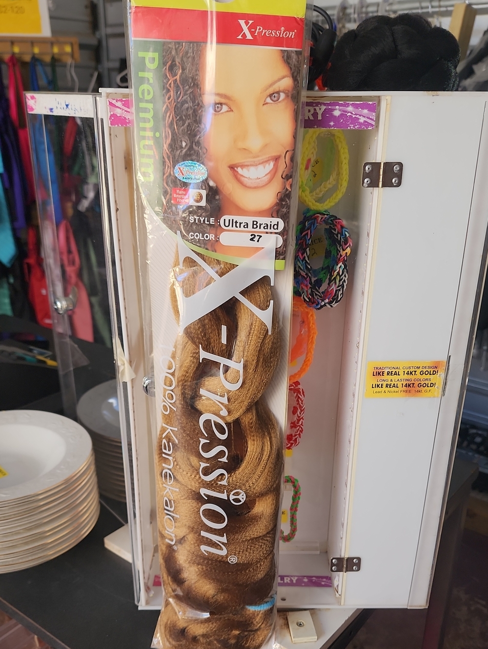 Ultra Braid Synthetic Hair - Color 27 (Light Brown/Blonde)